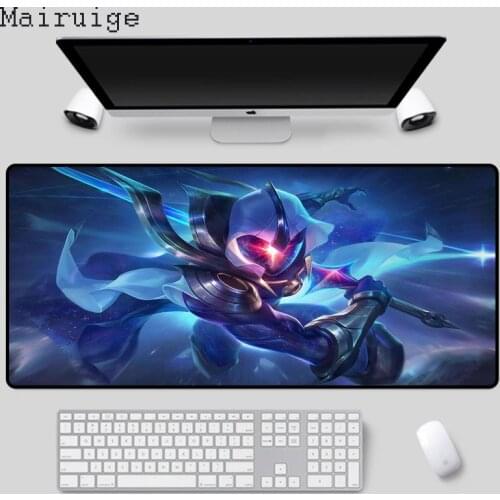 Mairuige Assassin character mouse pad, non-slip durable desk pad for home office, high-speed keyboard pad for e-sports