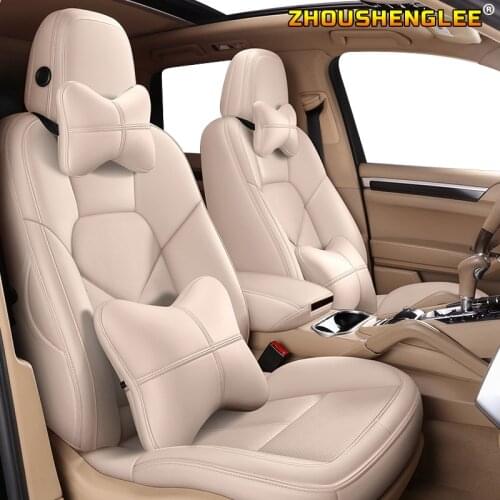 ZHOUSHENGLEE Custom Leather car seat cover For Toyota Corolla PRIUS Prado Land Cruiser RAV4 CROWN Camry Highlander CH-R Alphard