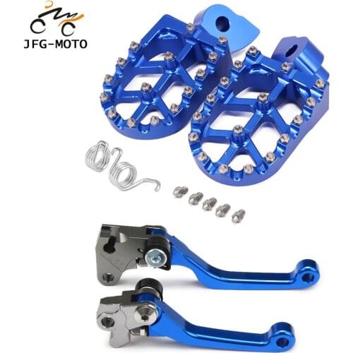 Motorcycle CNC Clutch Brake Lever And Foot Pegs Pedals Rests Footpegs For YAMAHA WR250F 2005-2016 WR450F 2005-2015