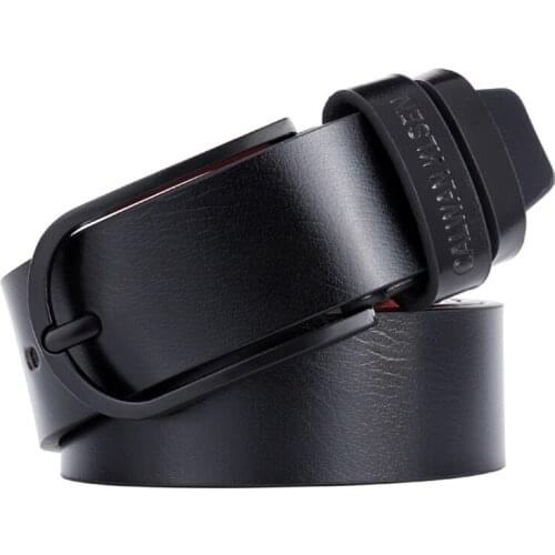 Mens Belt 2019 Belts For Men High Quality Leather Belt Men Luxury Vintage Style Pin Buckle Belts Male Waistband Cummerbund