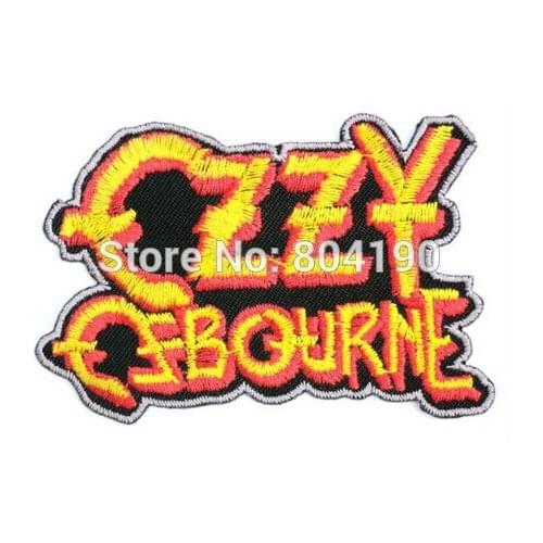 OSBOURNE Logo Iron On/Sew On Patch Tshirt TRANSFER MOTIF APPLIQUE Rock Punk Badge Free shipping