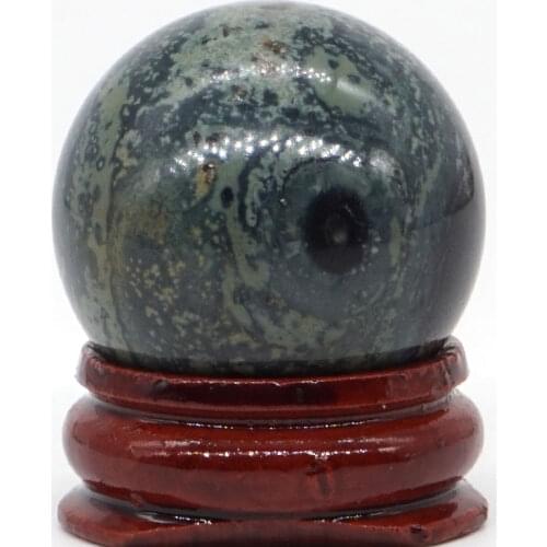 Natural Kambaba Jasper Stone Ball Mineral Quartz Sphere Hand Massage Crystal Ball Healing Feng Shui Home Decor Accessory 30mm