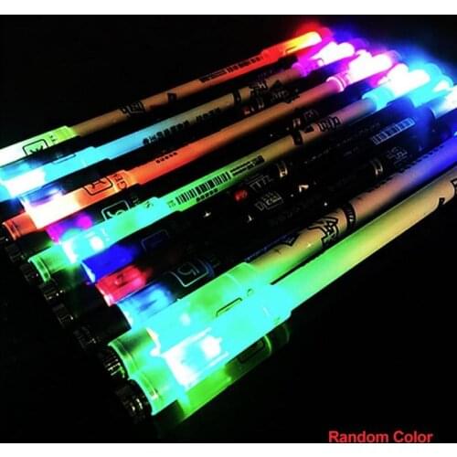 Gaming Pen With Battery 0.38mm Refill Ballpoint Cute Pen Writing Cute Toy Stationery For Kids Students 1pc Random Color