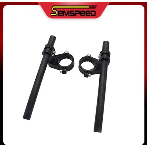 Motorcycle Handlebar Racing Adjustable Solid CNC 48mm 51mm 53mm 58mm Clip On Ons Fork Handlebars Handle Bar Cafe Racer