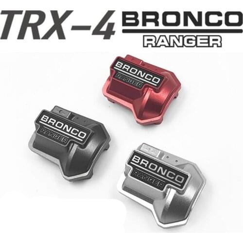 1/10 rc crawler model car upgrade parts aluminum diff cover for 1:10 scale traxxas trx4 bronco ranger remote control truck