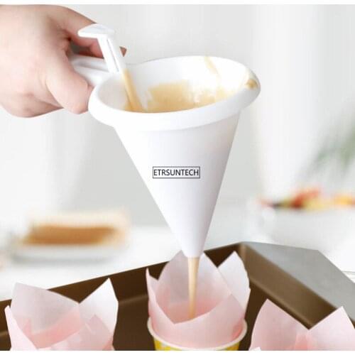 50pcs Chocolate Pastry Mold Icing Candy Cream Funnel Batter Dispenser Hand Kitchen Accessories