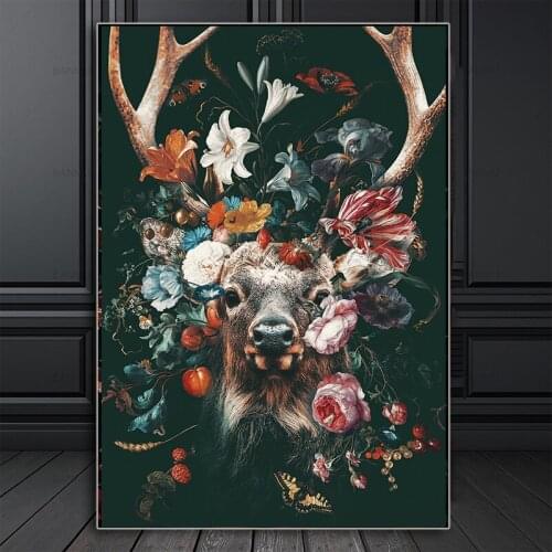 5D DIY Full Round Diamond Painting Deer & Flower & Butterfly 3D Embroidery Cross Stitch Rhinestone Mosaic Home Decor Art