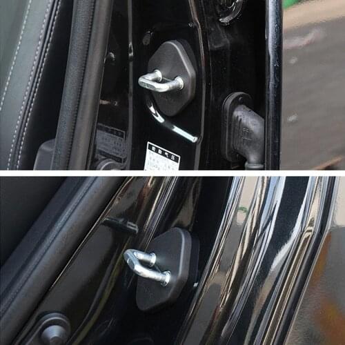 Car Styling Plastic Anti Rust Water Proof Door Lock Keys Buckle Cover 4pcs For Peugeot 3008 GT 3008GT 2016 2017 2018 2019 2020
