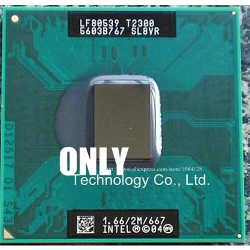 Free Shipping for intel CPU laptop Core 2 Duo T2300 CPU 2M Cache/1.66GHz/667/Dual-Core Socket 479Laptop processor for GM45 PM45