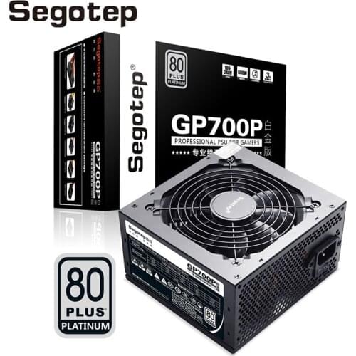 Segotep PC Power Supply 12V PSU True Rated 600W 80 Plus Platinum ATX Power Supply 12V with Fan Non-Modular