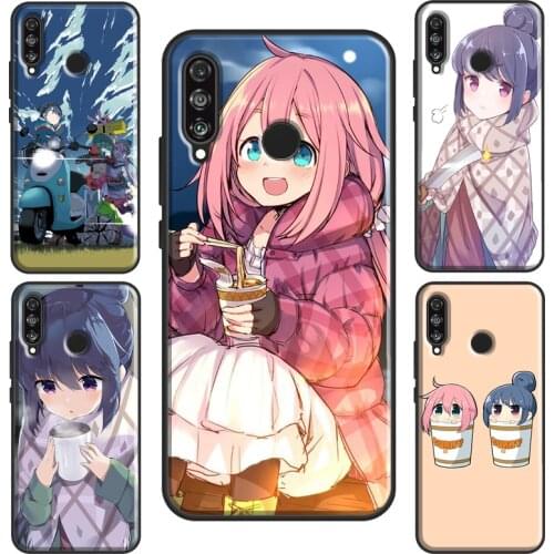 Rin Shima Yuru Camp Anime Case For Huawei P30 Pro P20 P40 Mate 10 Lite P Smart 2019 Nova 5T Honor 8X 9X 8A 10i 20