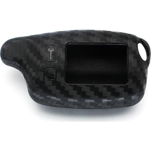 Carbon Fiber Key Case Cover for Tomahawk TW9010 TW9030 TW9020 Remote Control LCD Keychain 2 Way Sensor Protection