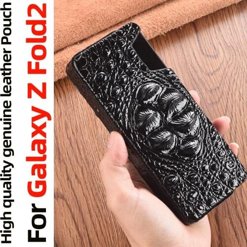 Pouch for Galaxy Z Fold2 5G Case Flip Cover Genuine Leather Case for Galaxy Z Fold 2 5G Case Pouch Bag Covers Coque Fundas