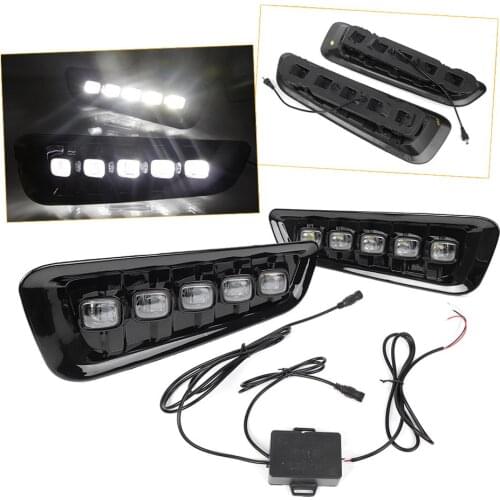 For Ford F150 Raptor White LED Daytime Running Lamp/Fog Light 2016 2017 2018 Auto Car Accessories
