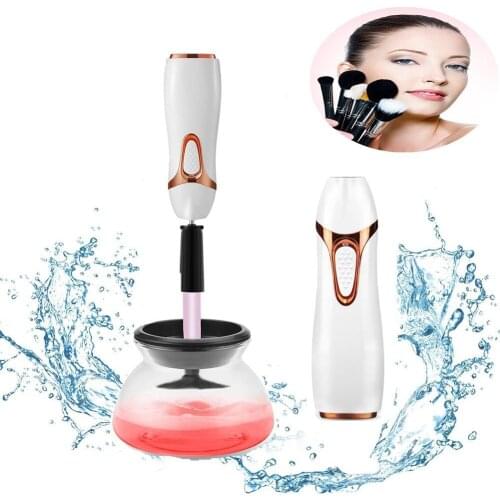 Electric Makeup Brush Cleaner And Dryer Machine Silicone Automatic Makeup Brushes Washing Machine Convenient Cleaning Tools