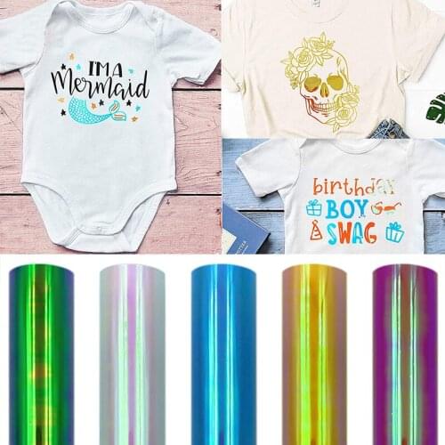 Lettering Film T-shirt Clothing Pattern Logo Cricut Iron On Heat Press Sheet PU Glitter Reflective HTV Rainbow DIY Craft Film