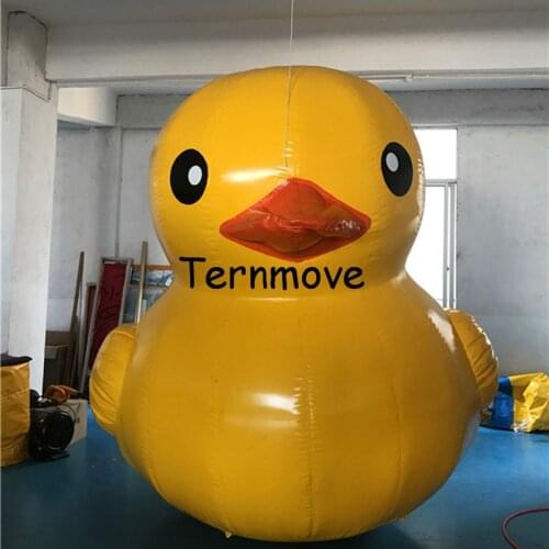 Giant Advertising Inflatable water floating Yellow Duck animal in sea/pool/lake pvc tarpaulin inflatable toys