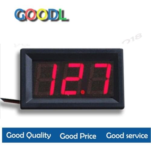 Mini voltímetro digital dc 4.5v a 30v digital voltímetro medidor de painel de tensão para 6v 12v 24 carro da motocicleta eletrom