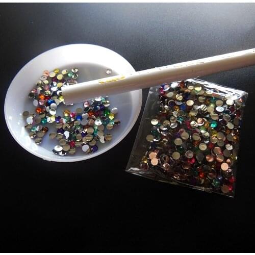 Dotting set dotting pencil point drill pen Palette Dish Dappen Dish1000 pcs 3mm rhinestones nail decaration chrismas gifts