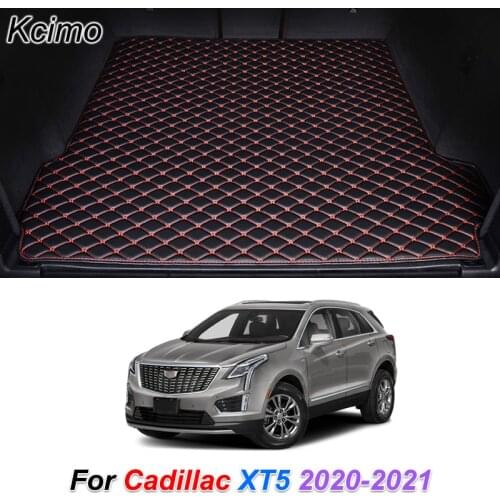The Trunk Floor Leather Liner Car Trunk Mat Cargo Compartment Floor Carpet for Cadillac XT5 2020 2021