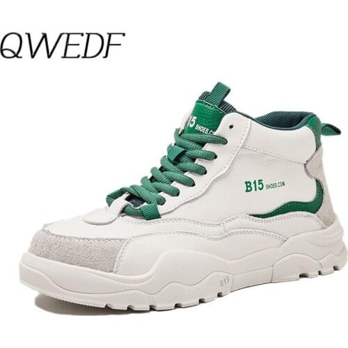 2019 Spring New Leather Womens Platform Chunky Sneakers Fashion Women Flat Thick Sole Shoes Woman Footwear Z5-69