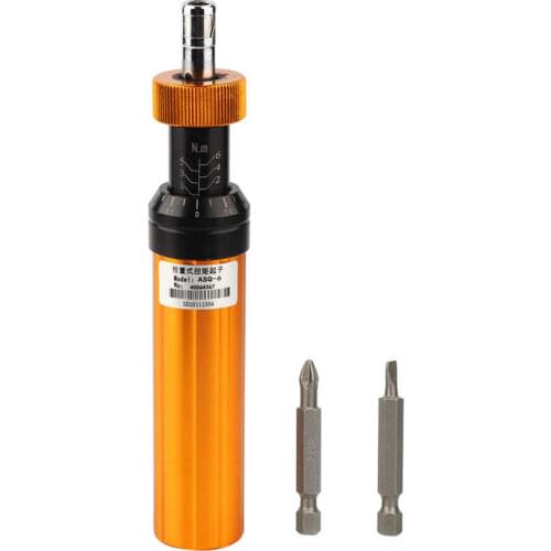 Alloy Steel Preset Type 1-6N.m Adjustable Torque Screwdriver High Accuracy Handheld Hex Socket Wrench Maintenance Repair Tool