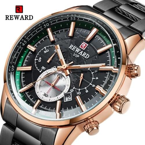 Reward 2020 New Chronograph Men Watch Quartz Business Mens Sport Watches Luxury Waterproof Male gifts