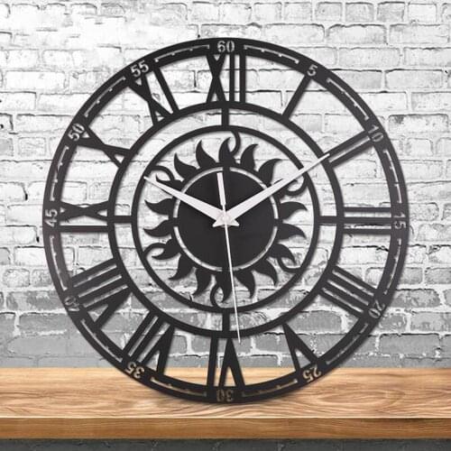 Roman Digital Retro Wall Clocks for Living Room Bedroom Decor Acrylic Wall Clock Fashion Creative Silent Quartz Hanging Watch