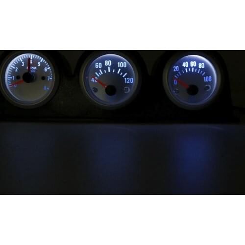 52mm 2" 3-In-1 Kit Car Gauge Tachometer+Water Temperature+Oil Press Gauges Black Holder Car Meters Triple Dashboard