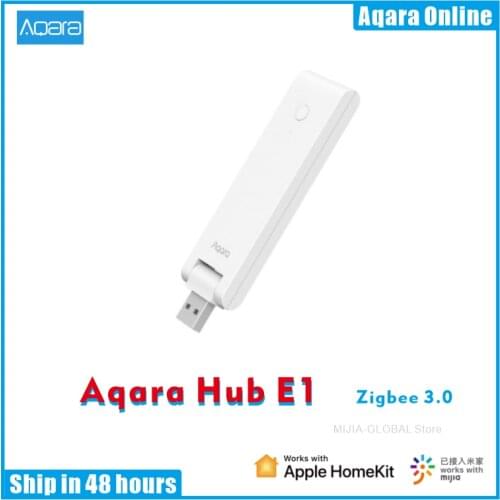 Aqara E1 Hub Zigbee 3.0 USB Smart Gateway Aqara Hub Wireless Zigbee Connect Remote For Mijia Mi home For Apple Homekit Control