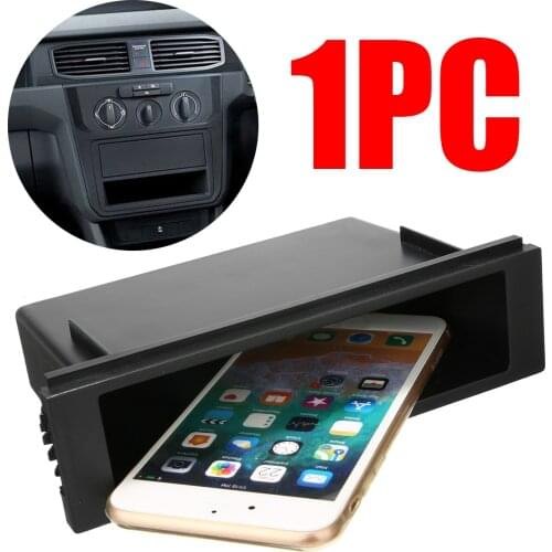 Universal Single 1 Din Car Vehicle Radio Compartment Installation Storage Box Pocket Dash DIY Kit Accessories 18.9x10.7x5.3cm