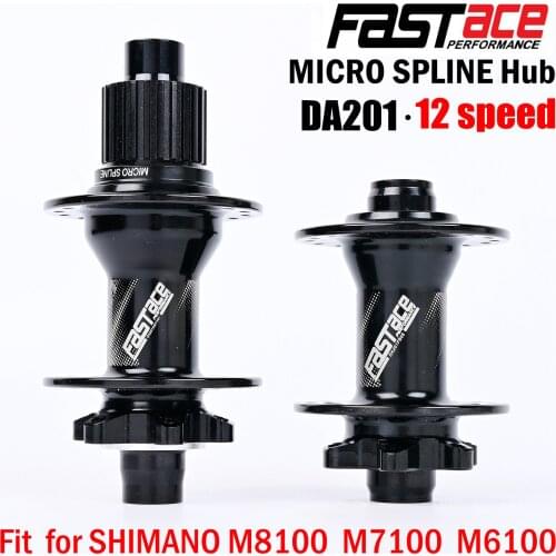 MICRO SPLINE Hub Bicycle hubs DEORE XT M8100 M7100 M6100 hubs 12s Hubs 32H 135x10mm 100x9mm MTB Bike 12 speed hubs FASTACE DA201