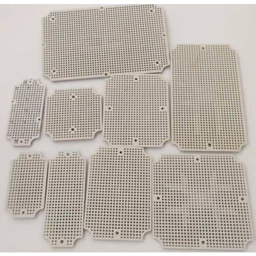 Waterproof junction box base plate ABS honeycomb mounting base plate Outdoor monitoring waterproof box fixed base plate IP67