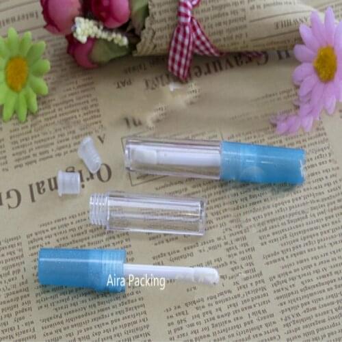 1.3ML 100pcs/lot Plastic Empty Mini Lip Gloss Tube DIY Cosmetic Lip Rouge Refillable Container Women Portable Lip Beauty Tool