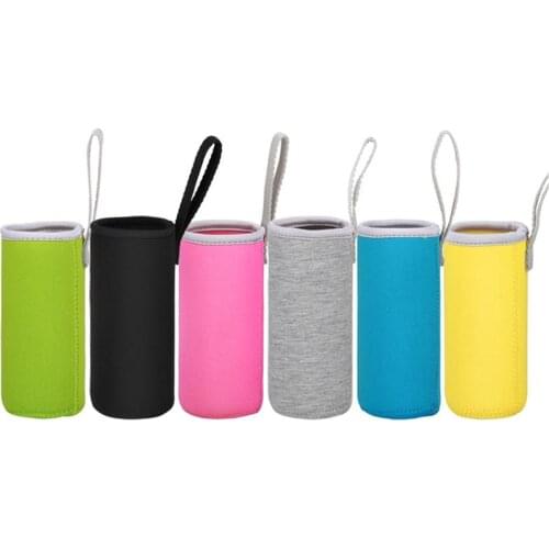 1pc 550ML Water Bottle Carrier Bag Pouch Cover Insulated Water Bottle Holder Cup Sets Great For Stainless Steel Glass Or Plastic