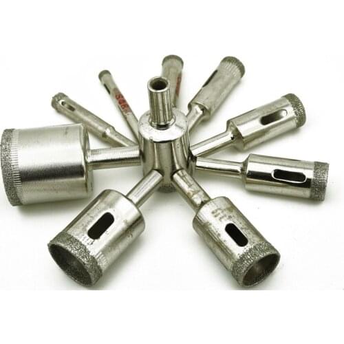 10 PCS/Lot Holesaw Hole Saw Tile Ceramic Glass Porcelain Marble Drill Bits 6mm-30mm free shipping