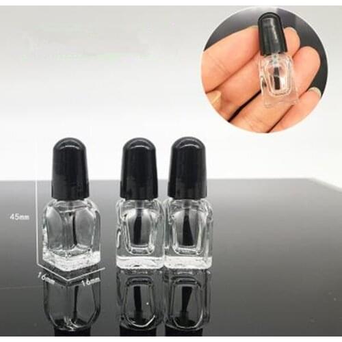 2ml 5ml 8ml empty nail polish glass bottles with brush , small glass bottle for nail polish ,essential oil glass container F014