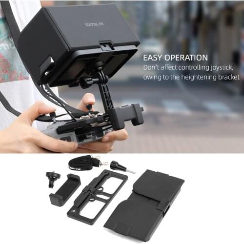 2 in 1 Remote Controller Mobile Phone Holder with Sun Hood Full Screen Smartphone Holder For DJI Mavic Air 2 /Mini/Pro/ 2 /Air