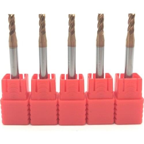 5PCS HRC60 3mm Solid Carbide Endmills ENDMILL D3X8XD4X50L 4 Flute Standard Length Side milling Slotting Profiling face mill