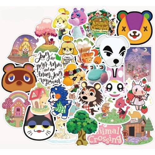 50Pcs Animal Crossing Sticker Forest Friends Club Graffiti Mobile Computer Skateboard Guitar Car Stickers