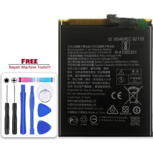 3500mAh HE362 Battery For Nokia 8.1 2018 3.1 Plus / X7 TA-1119 TA-1128 HE 362 Bateria + Free tool
