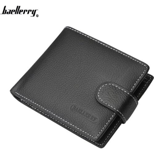 Baellerry Brand Genuine Leather Wallet Men High Capacity Business Men Wallets Fashion Male Clutch Purse With Coin Pocket