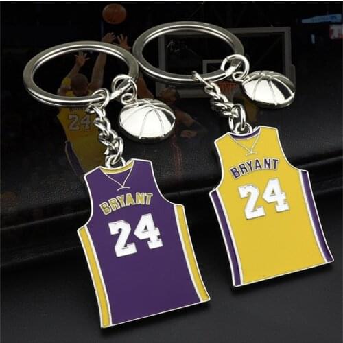 Women Man Favorite Basketball Star Kobe-Bryant Memorial Acrylic Keychain Key Chains Ring Charm Keychains Keyring Gift