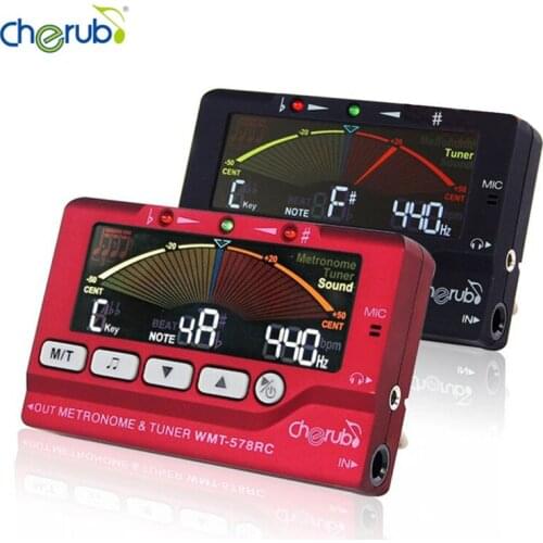 Cherub WMT-578RC LCD Display Flute/Sax Tuner Metronome Tuner Built-In Mic Musical Instruments Accessories High Quality