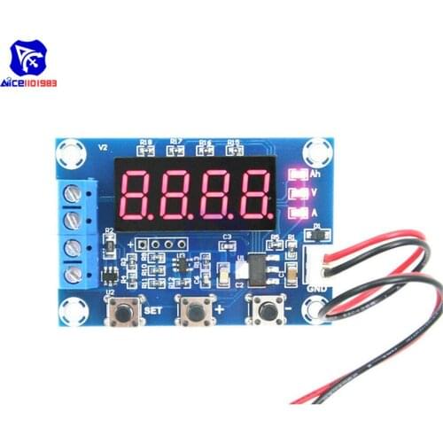 Diymore Digital LED Battery Capacity Tester Storage Battery Li-ion Lithium Battery Real Capacity AH Measurement Module XH-M354