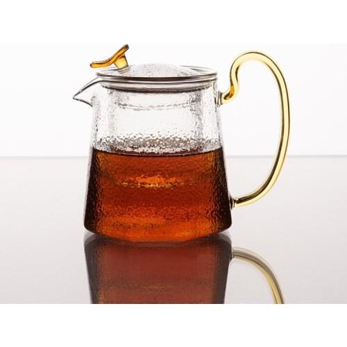 Coffee Tea Pot Heat Resistant Glass Teapot With Stainless Steel Infuser Filter Kettles Tea Set Teaware For Stove 530ml