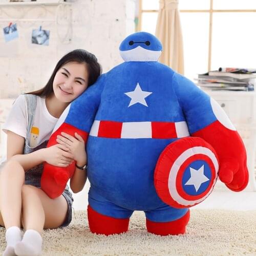 Creative toy large Baymax turn to hero cute doll 100cm plush toy doll soft hugging pillow, birthday gift x057
