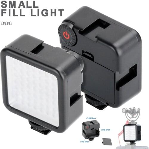 Mayitr 1pc Ultra Bright 6W LED Small Fill Light Mini Photography Lights for Ulanzi SLR Phone Dimmable Fill-in Lighting