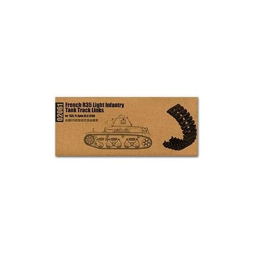 Trumpeter 1/35 scale model 02061 French R35 light combat vehicle with movable link track