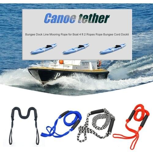Marine Mooring Rope For Boat Elastic Bungee Dock Line Anchor Rope Bungee Cord Boats Kayak Water Boat Accessories